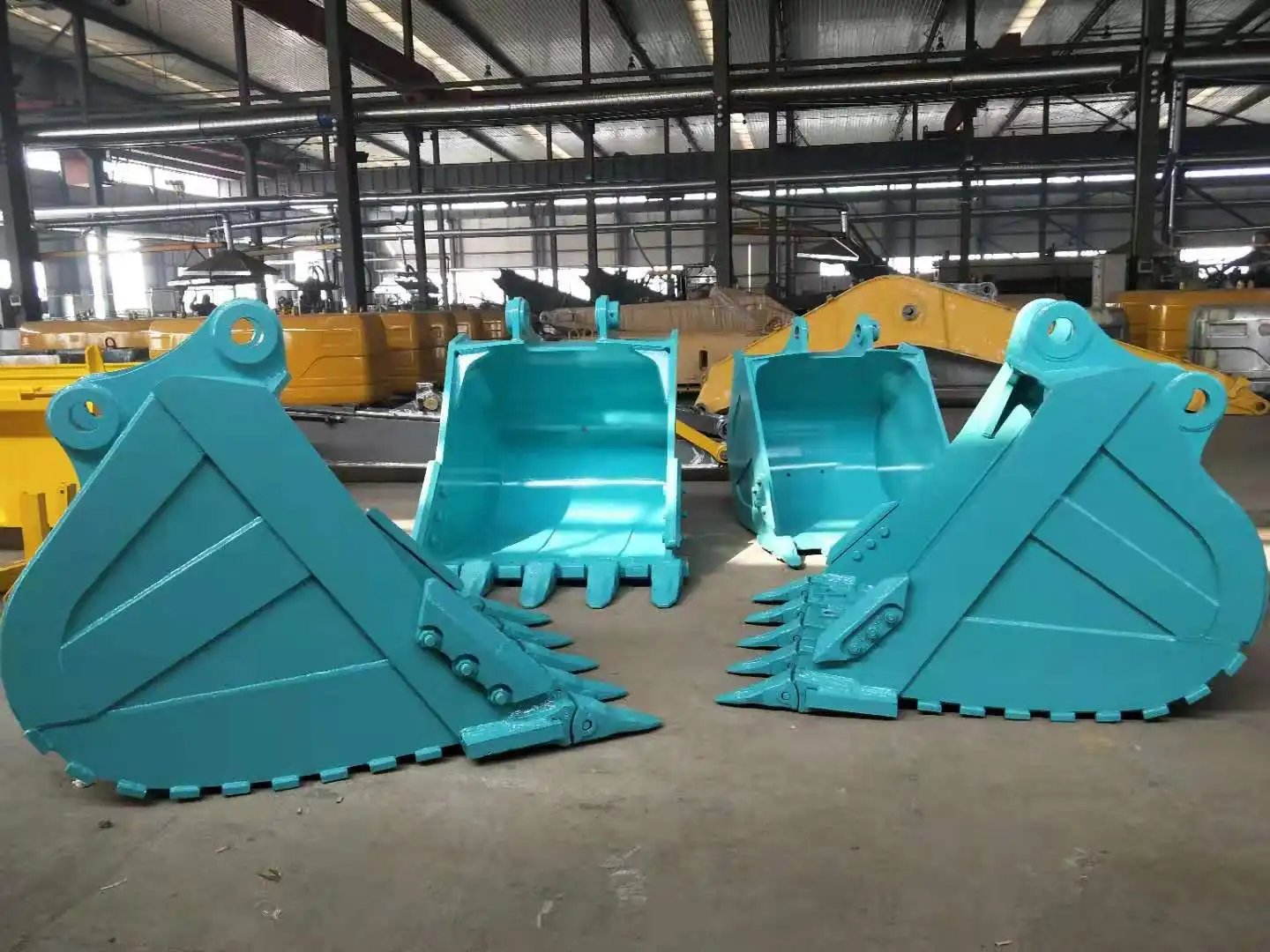 Different types of excavator attachments